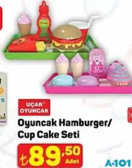 UÇAR OYUNCAK HAMBURGER/CUP CAKE SETİ indirimli fiyat UÇAR OYUNCAK HAMBURGER/CUP CAKE SETİ fiyat ve kampanya bilgisi